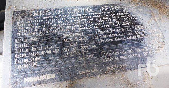EPA label for an auction item EPA label for an auction item