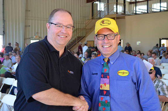 Sammy Piotrkowski at a heavy equipment and truck auction. Sammy Piotrkowski at a heavy equipment and truck auction.