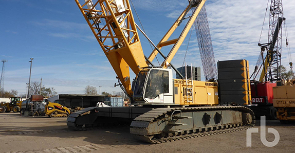 2012 Liebherr LR1300SX 330 ton self-erecting crawler crane sold in auction by Ritchie Bros. 2012 Liebherr LR1300SX 330 ton self-erecting crawler crane sold in auction by Ritchie Bros.
