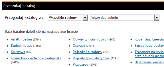 Wybierz branżę